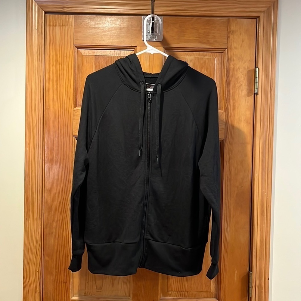 NWOT Victoria Secret hoodie zip up sweater shirt size small .